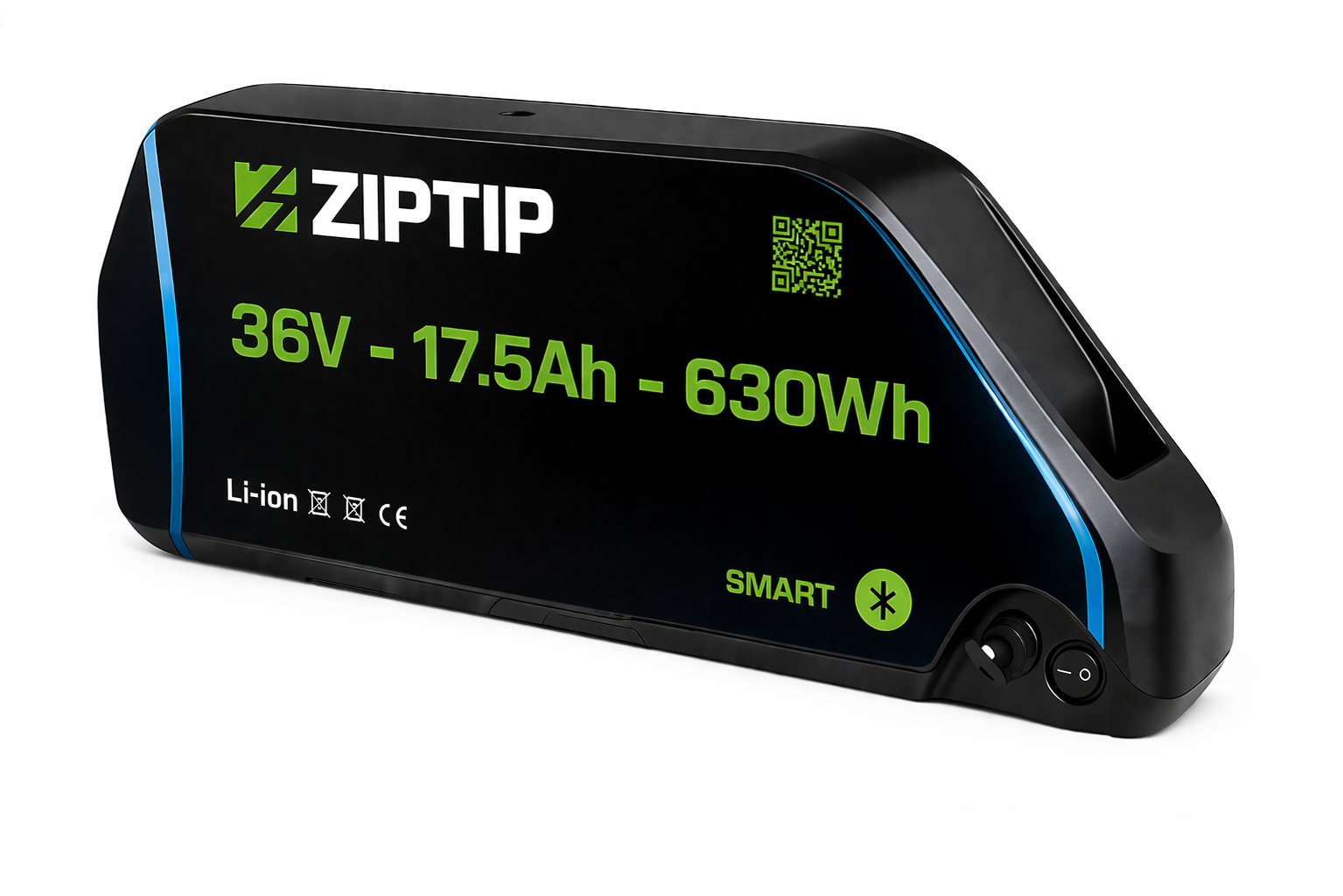 Acumulator Li-Ion 36V 17.5Ah pentru Bicicletă Electrică, Carcasă DP9, Smart BMS Bluetooth