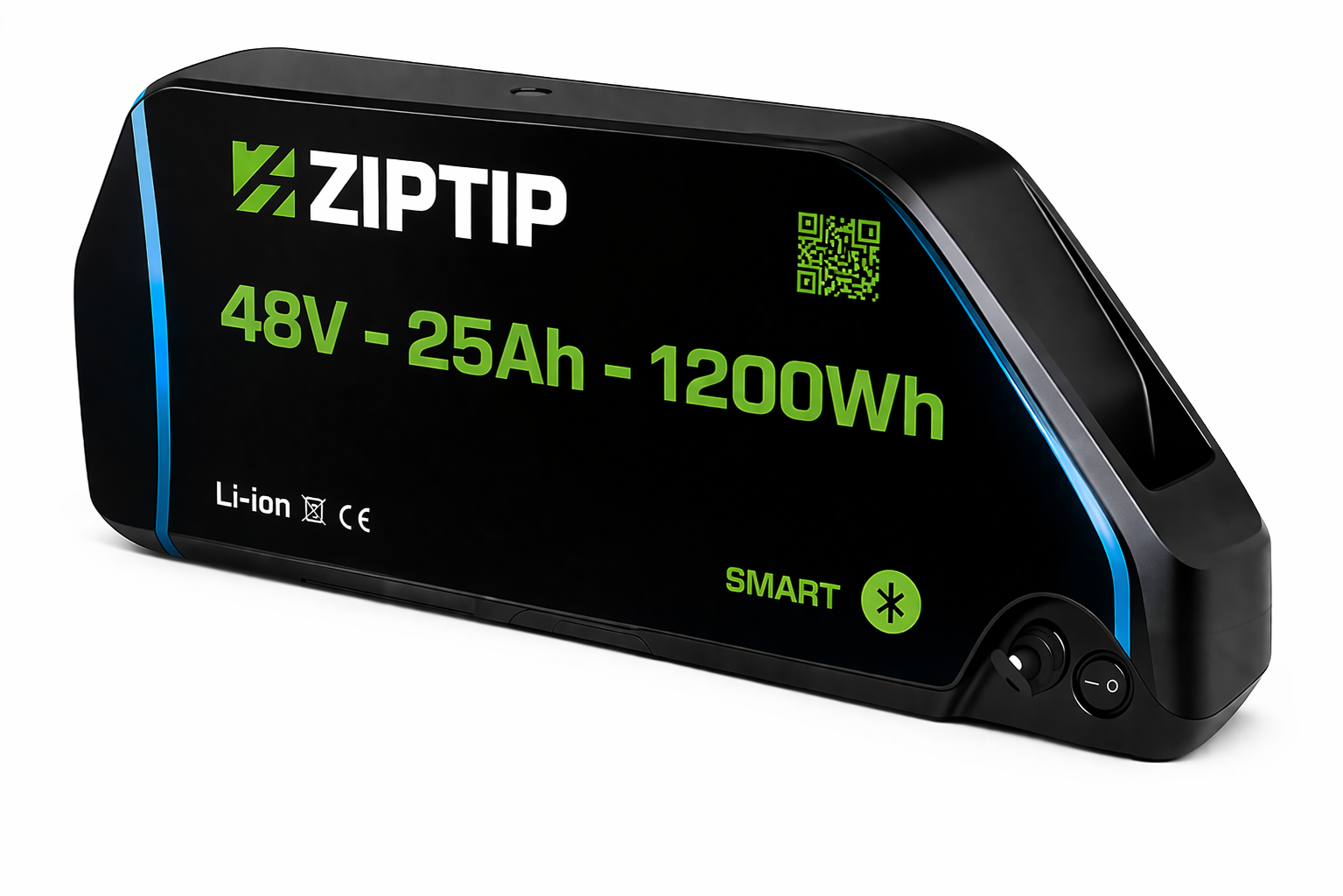 Acumulator Li-Ion 48V 25Ah pentru bicicletă electrică, carcasă DP7, Smart BMS Bluetooth