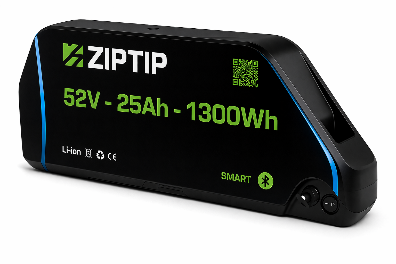 Acumulator Li-Ion 52V 25Ah pentru bicicletă electrică, carcasă DP7, Smart BMS Bluetooth