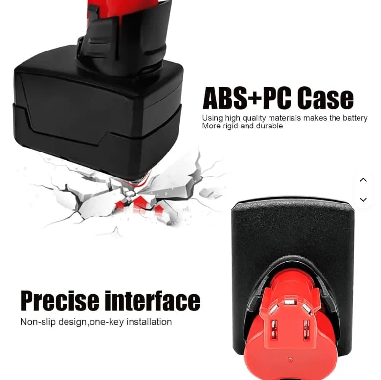 Carcasă acumulator 12V M-12S, compatibilă Milwaukee, cu BMS integrat 4