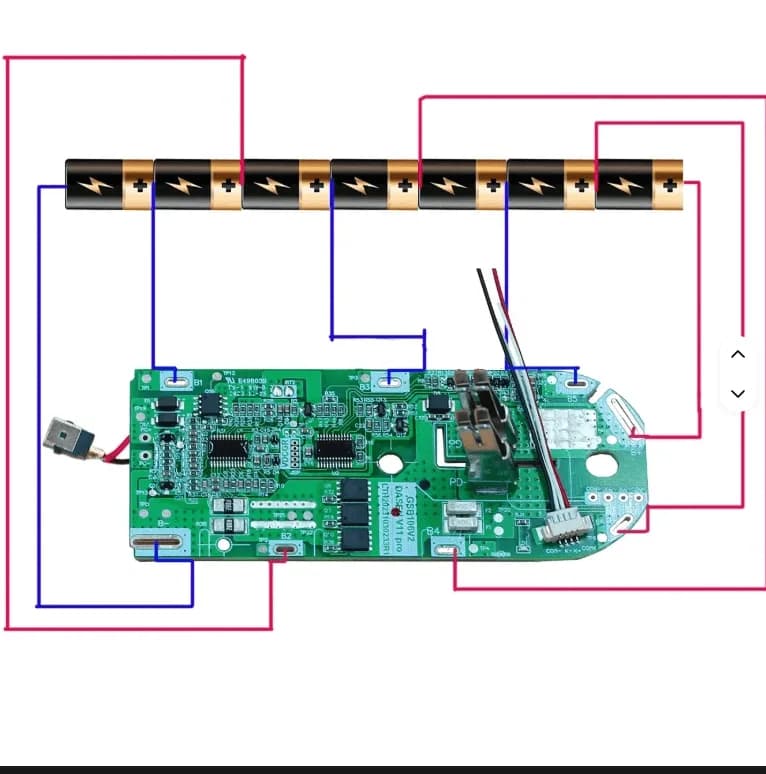 Carcasă acumulator 25,2V pentru Dyson V11 (SV15), compatibilă, cu BMS integrat 6