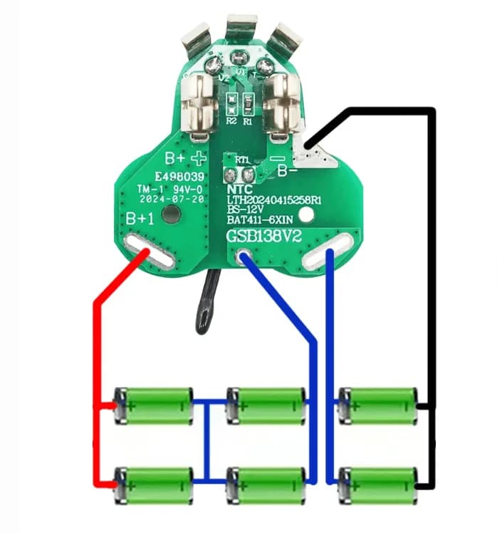 Carcasă acumulator 10,8V / 12V BAT411 / BAT412A / BAT413A / BAT420, compatibilă Bosch, cu BMS integrat 3