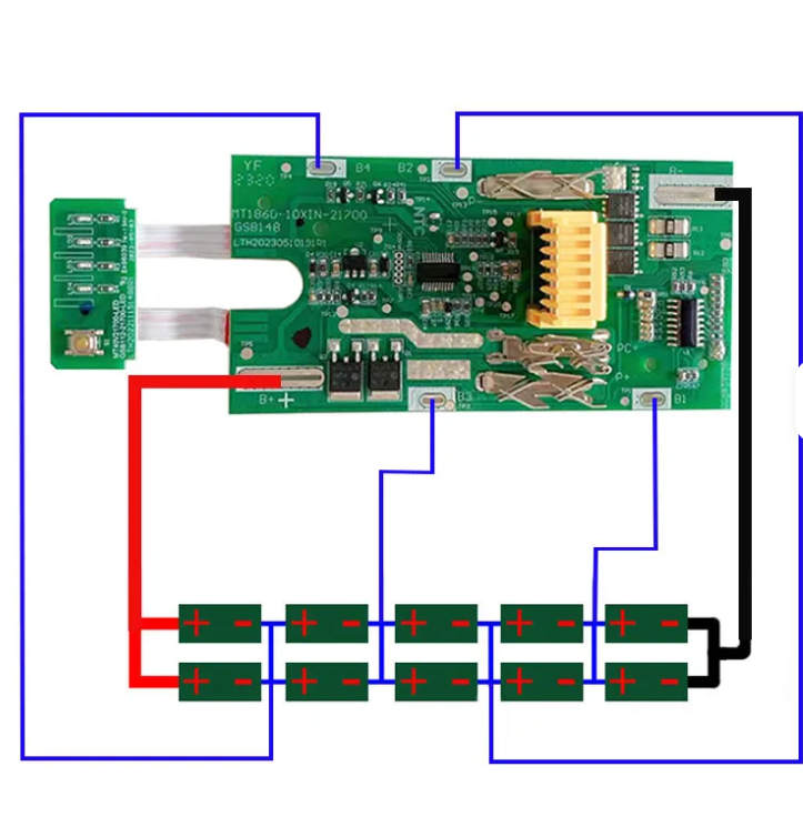 Carcasă acumulator 18V BL1830 / BL1860, compatibilă Makita, cu BMS integrat – 2