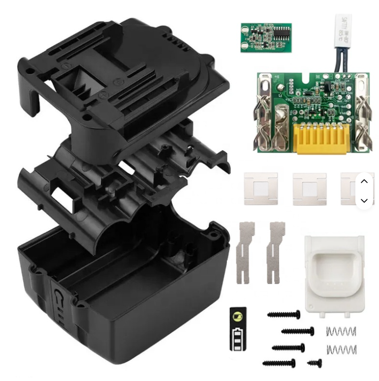 Carcasă acumulator 14,4V BL1430 / BL1460, compatibilă Makita, cu BMS integrat și indicator LED