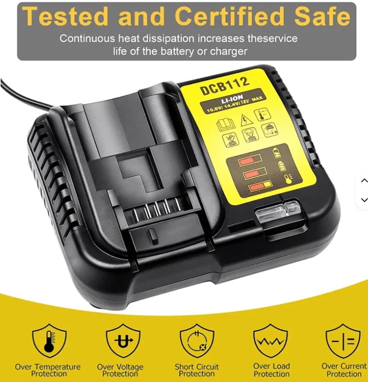 Încărcător acumulatori tip DeWalt DCB112, 10.8V / 12V / 14.4V / 18V / 20V 4