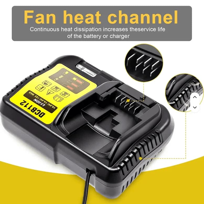 Încărcător acumulatori tip DeWalt DCB112, 10.8V / 12V / 14.4V / 18V / 20V 6