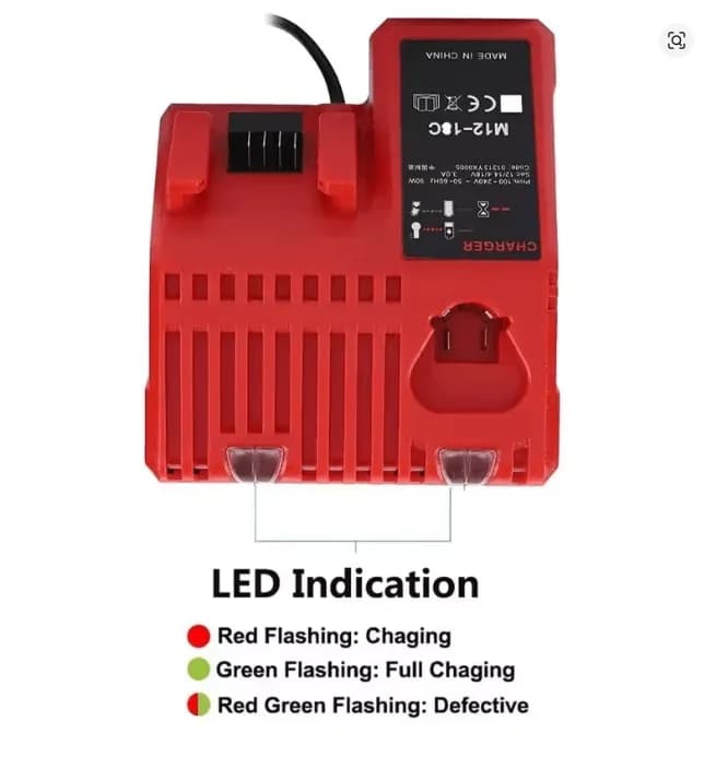 Încărcător acumulatori tip Milwaukee  Li-Ion 18V, încărcare rapidă 4
