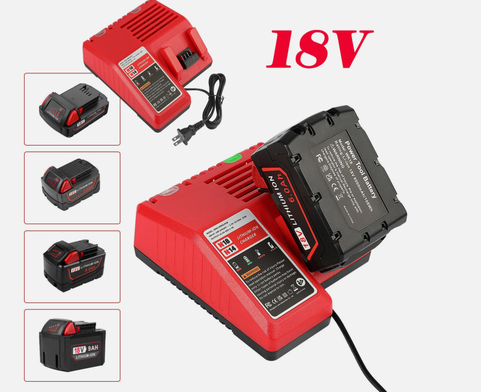 Încărcător acumulatori tip Milwaukee M12-18FC, tensiune dublă