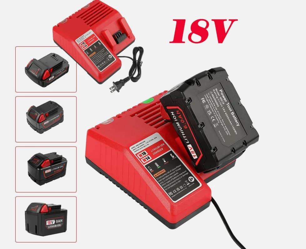 Încărcător acumulatori tip Milwaukee M12-18FC, tensiune dublă