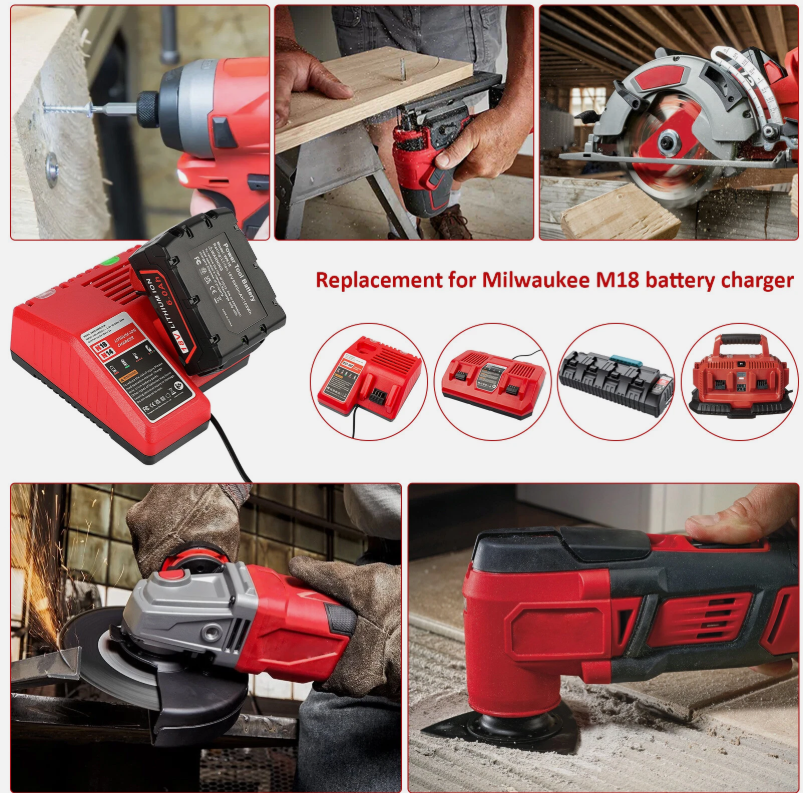 Încărcător acumulatori tip Milwaukee M12-18FC, tensiune dublă – 2