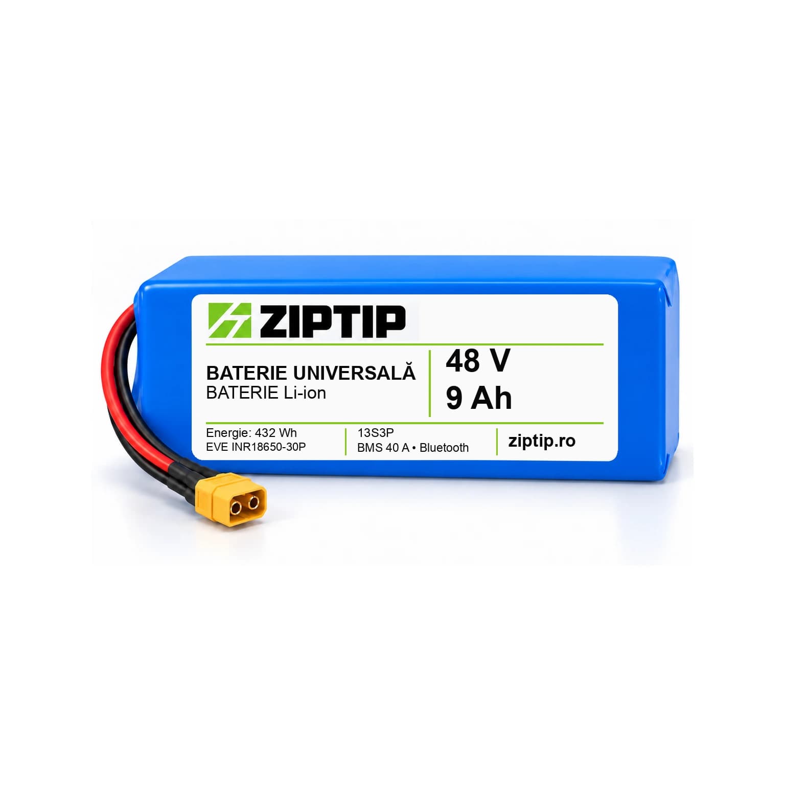 Baterie universală Li-ion 48V, 9–15 Ah | ZipTip