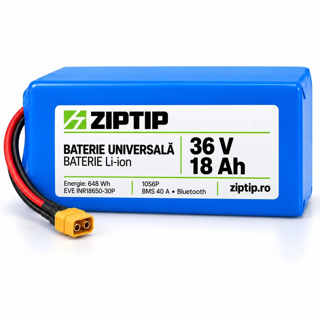 Baterie universală Li-ion 36V, 18–30 Ah | ZipTip
