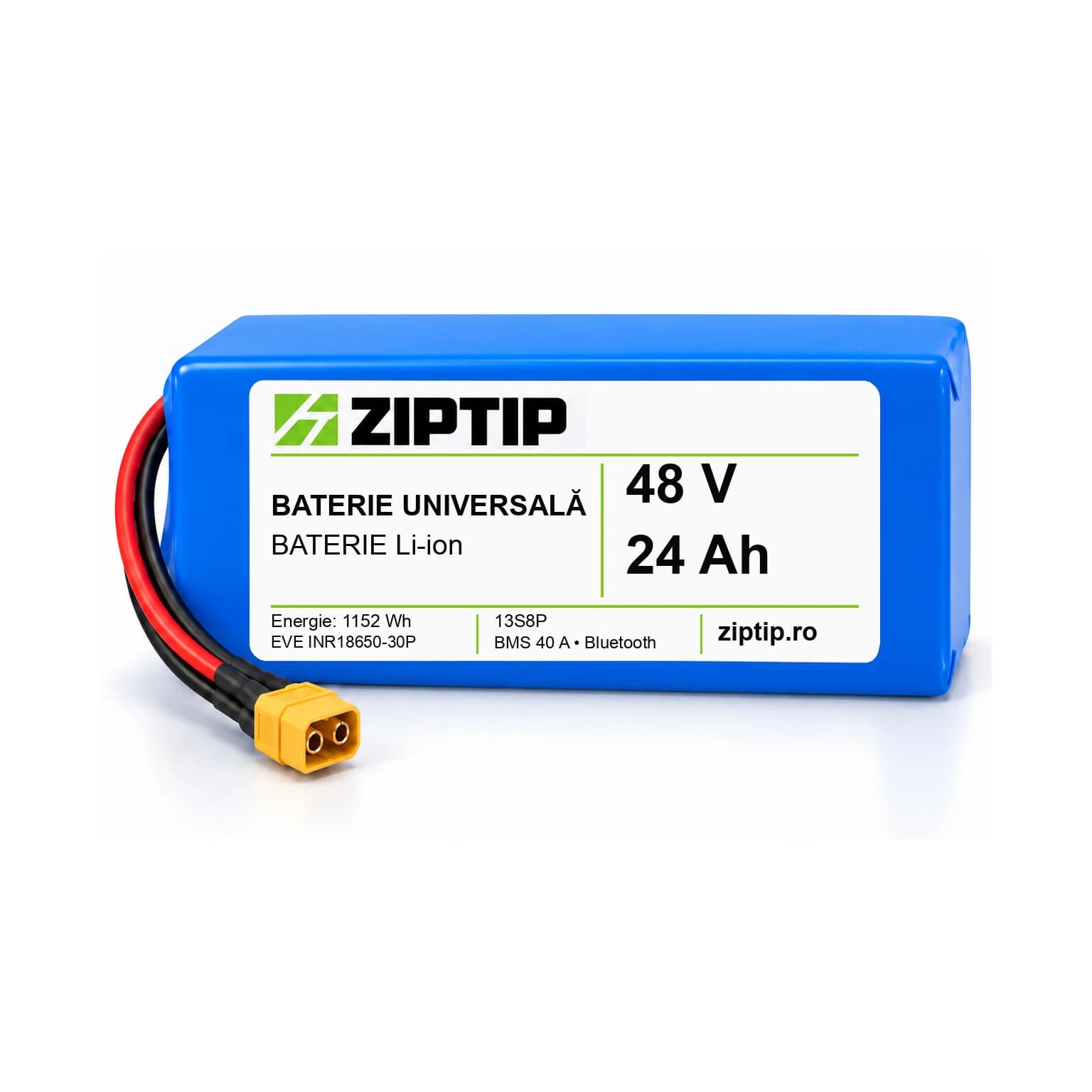 Baterie universală Li-ion 48V, 24–40 Ah | ZipTip