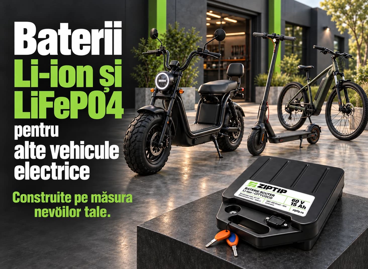 Baterii Li-ion și LiFePO4 pentru alte vehicule electrice