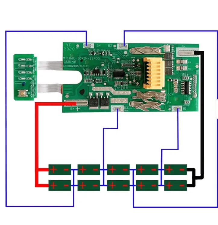 Carcasă acumulator 18V BL1830 / BL1860, compatibilă Makita, cu BMS integrat – 2