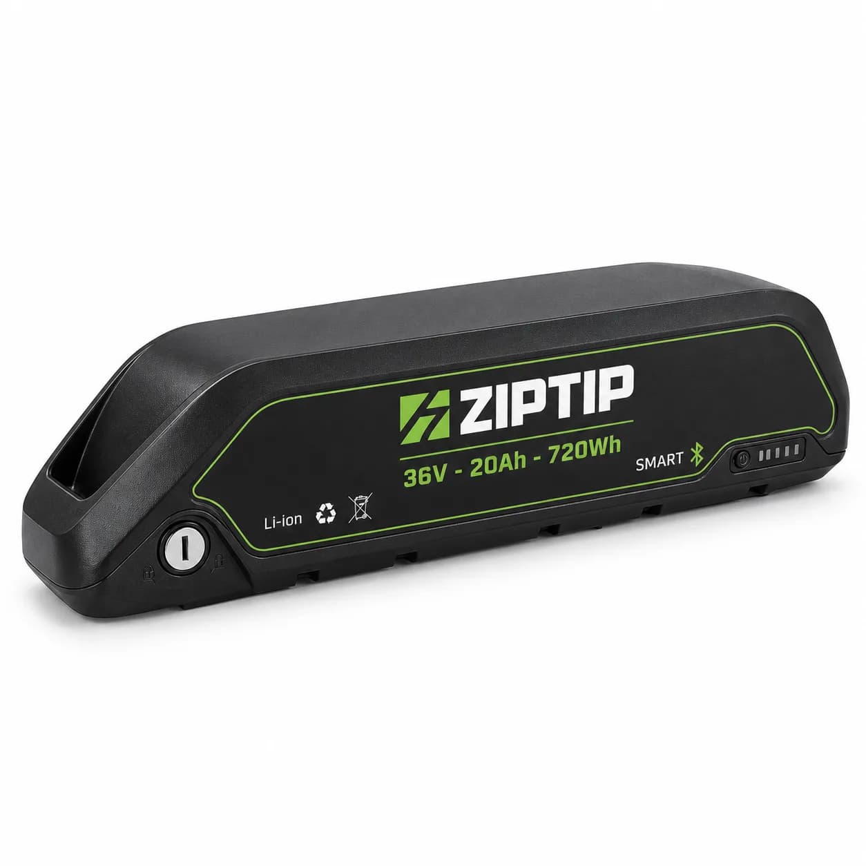 Baterie e-bike 36V 20–25Ah, carcasă DP5, Smart BMS Bluetooth | ZipTip